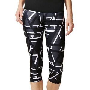 NEW Adidas Climalite Geometric Pattern Leggings